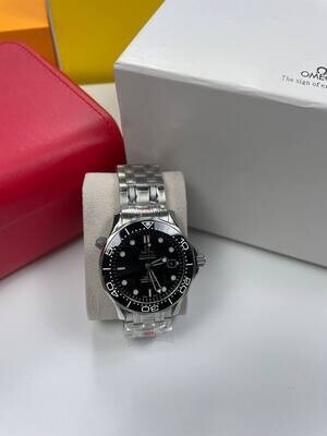 Seamaster Diver Black Dial Watch Men's