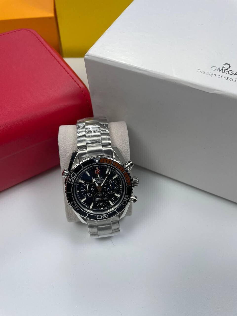 Seamaster Luxury Watch Black Dial