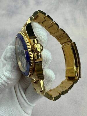 Submariner Date 116618LB With Golden Chain Strap Watch