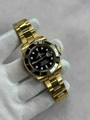 Submariner Date 116618LB With Golden Chain Strap Watch