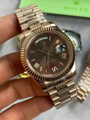 Day-Date with Golden Chain Strap Watch