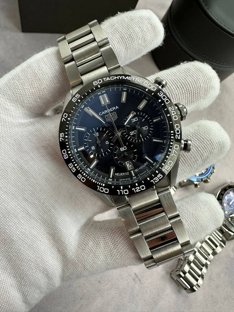 Carrera Heuer 02 Blue Dial Mens' Watch