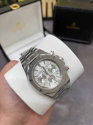 AP Royal Oak Selfwinding Chronograph Watch with Silver Strap