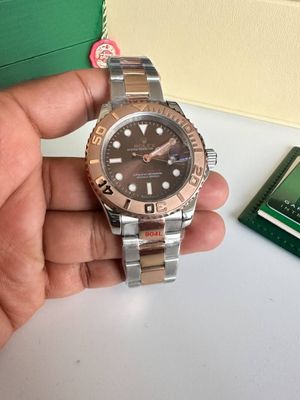 Yacht Master Watch in 3 Different Colors with Chain Strap