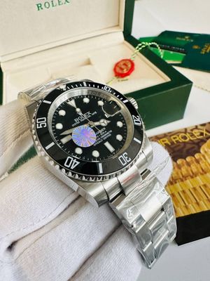 Submariner Black Dial with Silver Chain Strap Watch