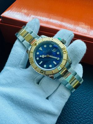 Yacht-Master Two Tone Watch For Men's Blue Dial