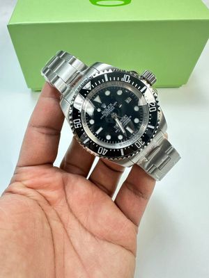 Deepsea Sea-Dweller Oyster Perpetual Men's Watch with Silver Chain Strap