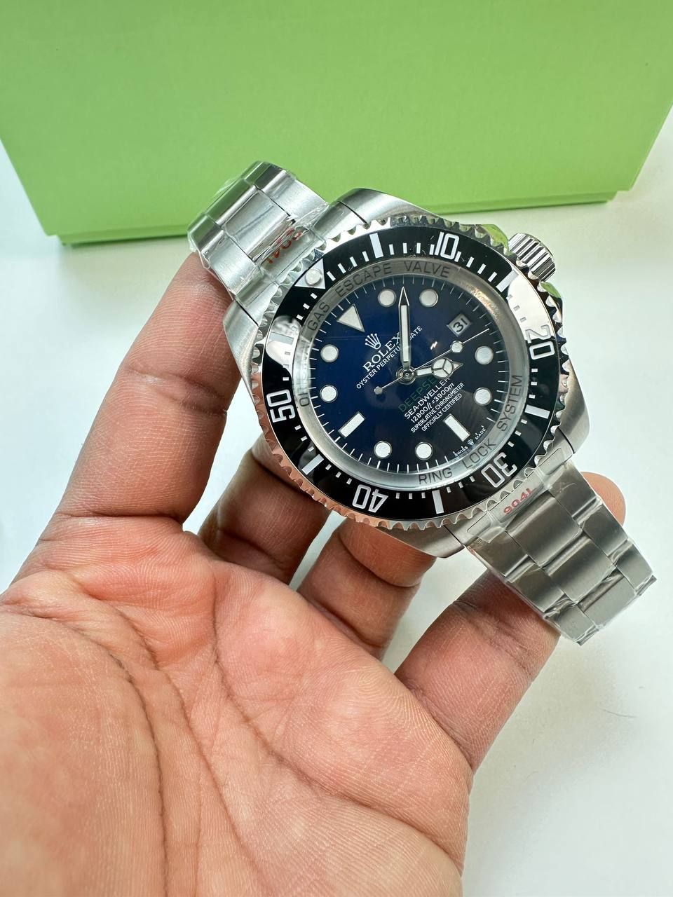 Deepsea Oyster Perpetual Blue Dial Watch for Men's