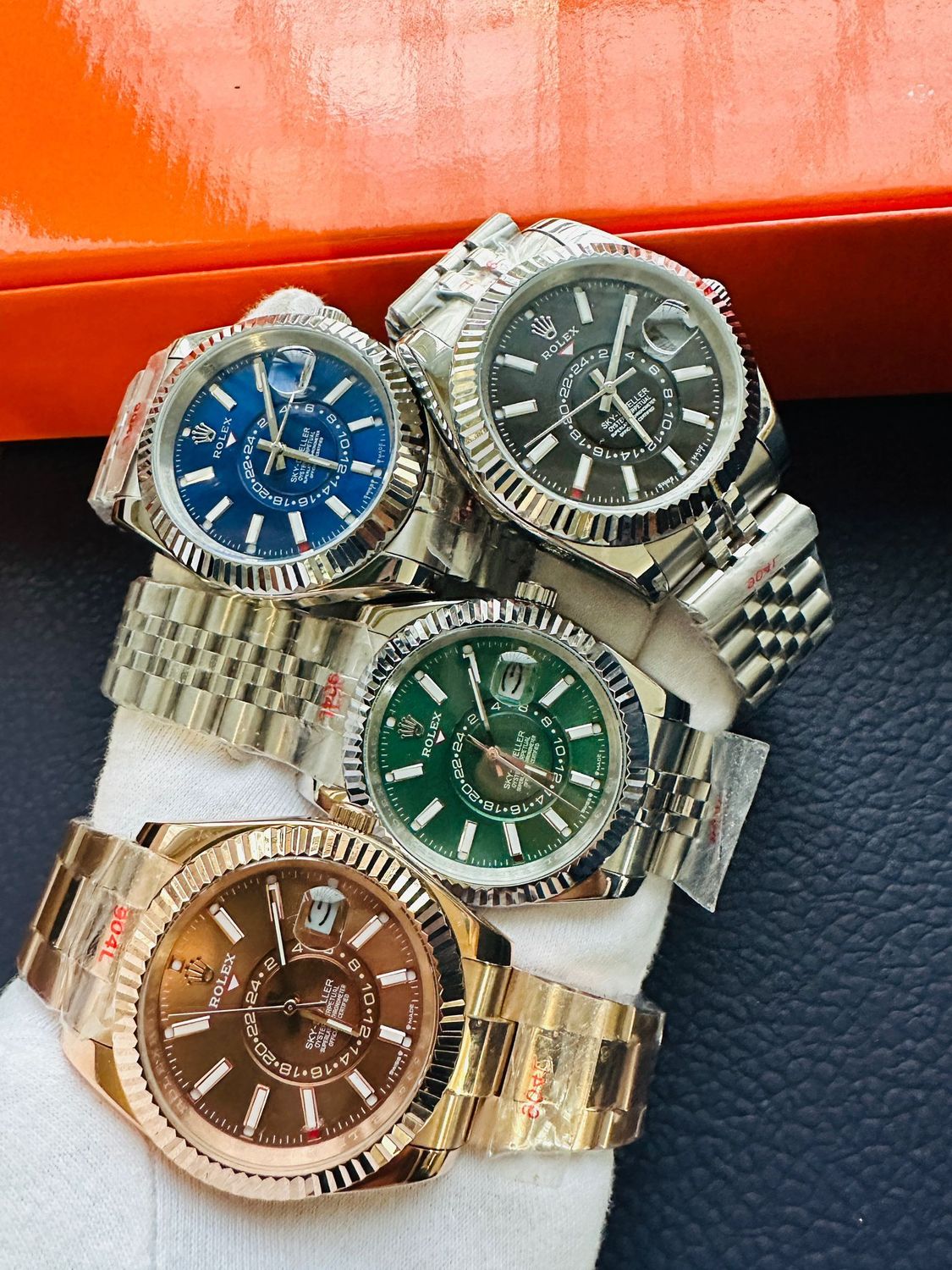 Sky-Dweller Oyster Perpetual Stainless Steel Watch For Men's in Different Color Dials