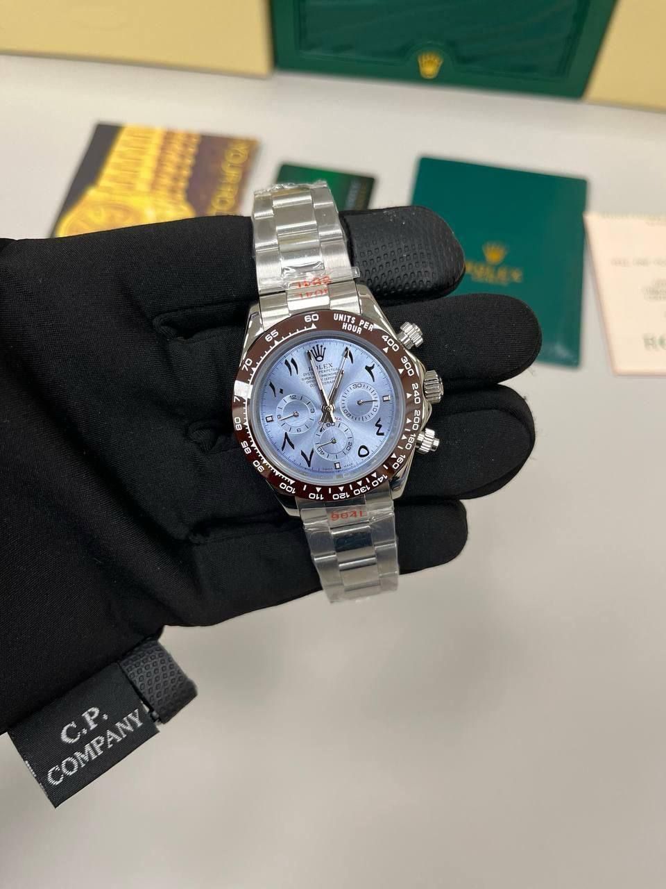 Daytona Platinum with Arabic Ice Blue Dial Men's Watch