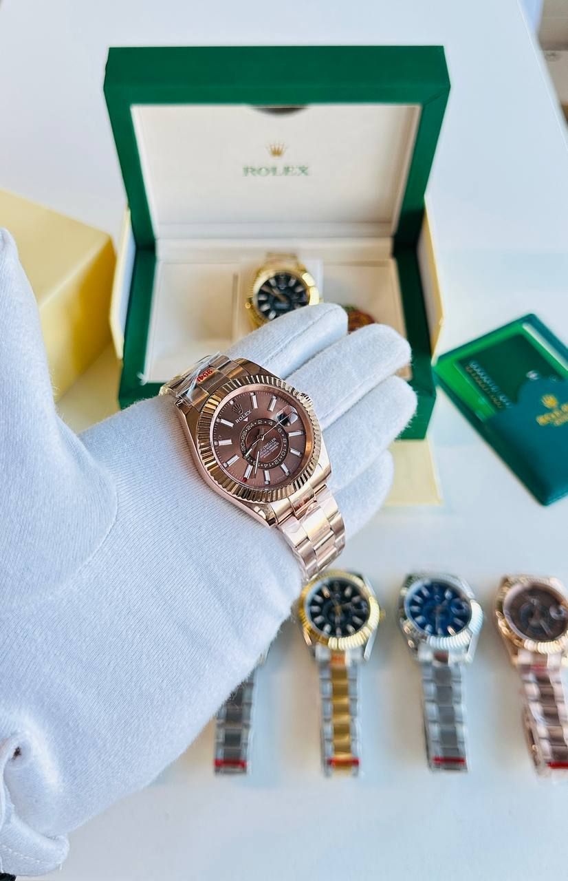 Chocolate Sky-Dweller Men's Watch