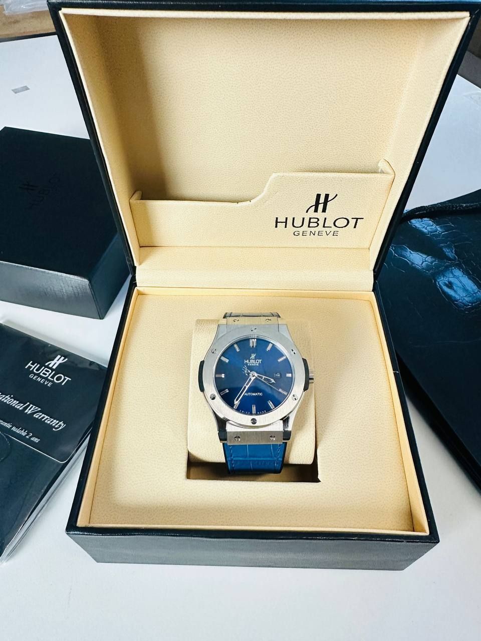 Classic Fusion Blue Dial Titanium Automtic Watches For Men's